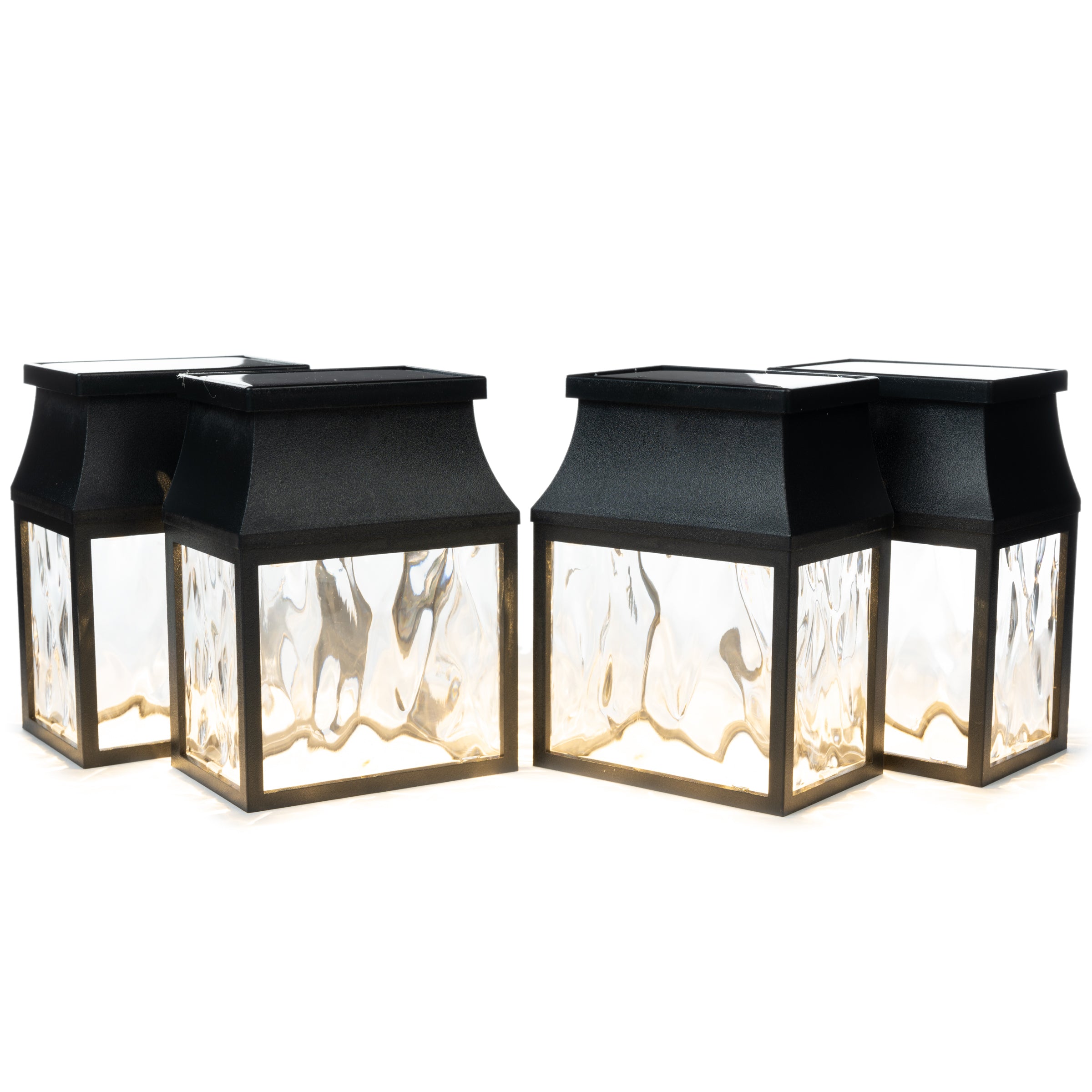 4PK Solar Accent Light Black