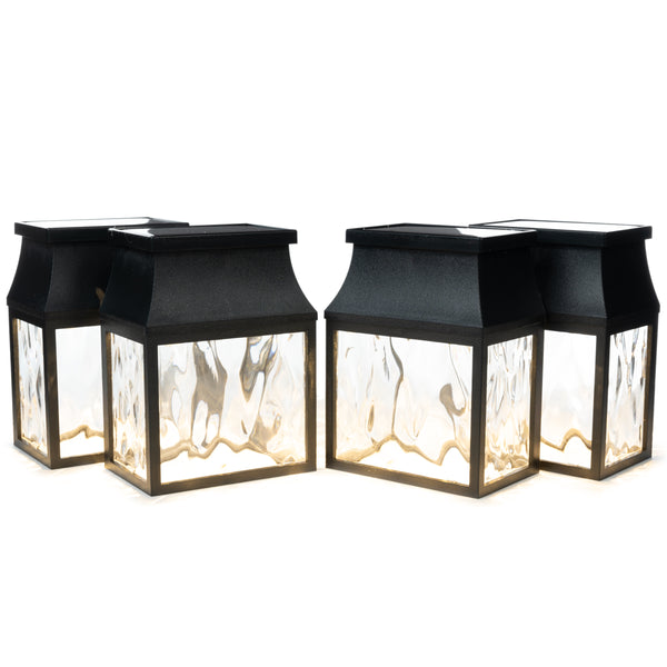 4PK Solar Accent Light Black