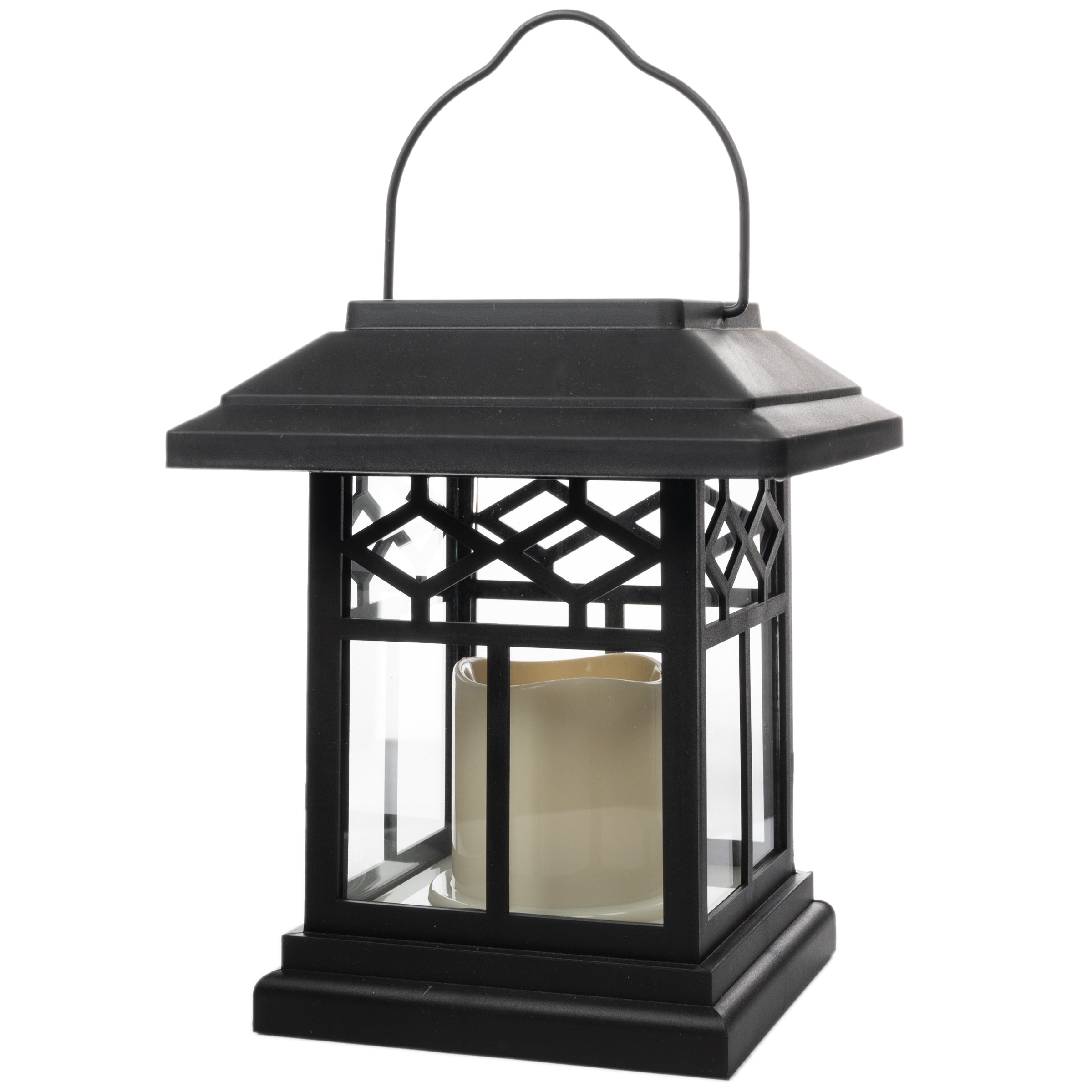 5.5x6.3 Solar Lantern Black