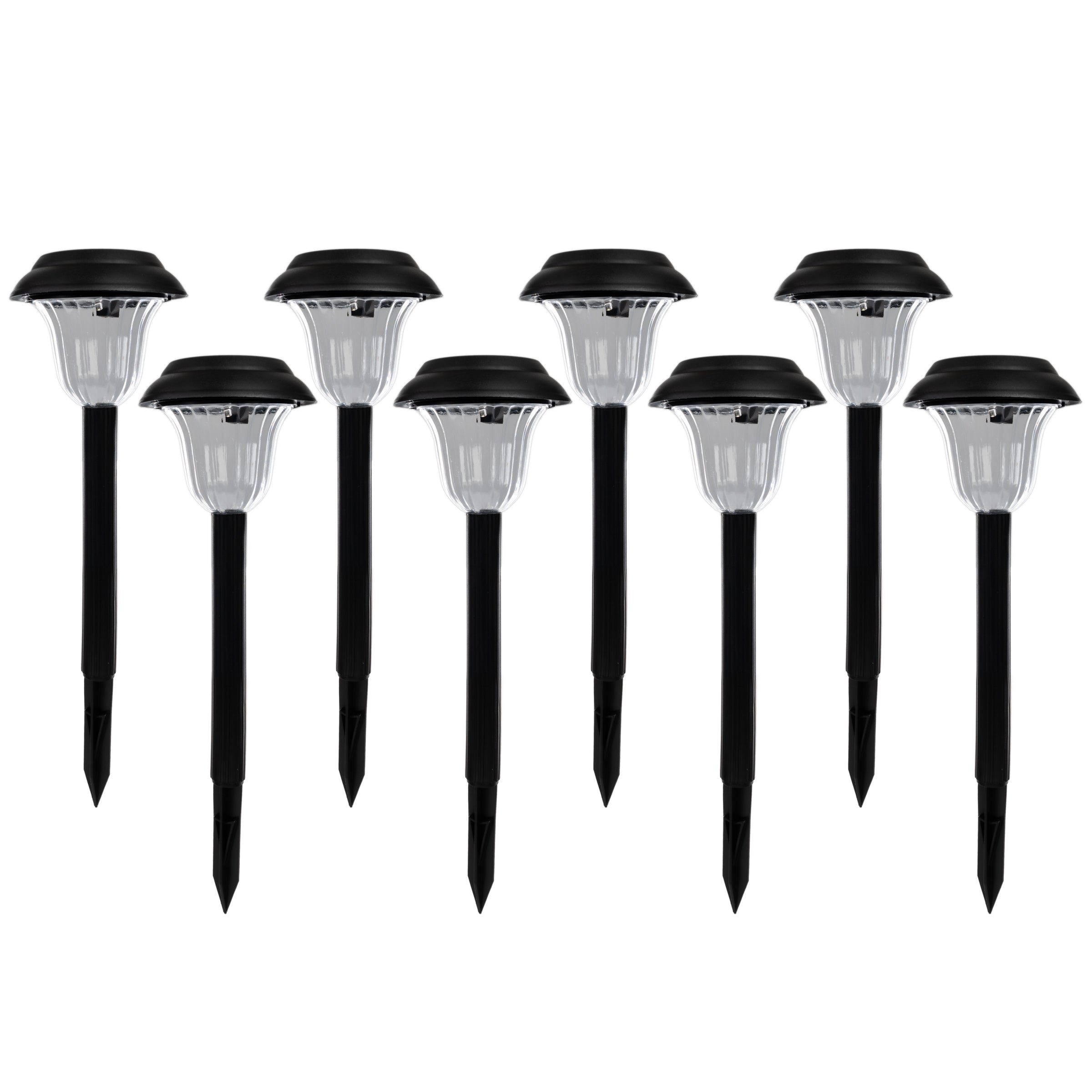 8PK Solar Plastic Path Light