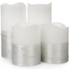 4PK Wax Pillar With Tw.L. Silv