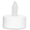 8PK Plastic Tea Lights White