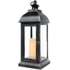 Lantern W/3 Pillars Black